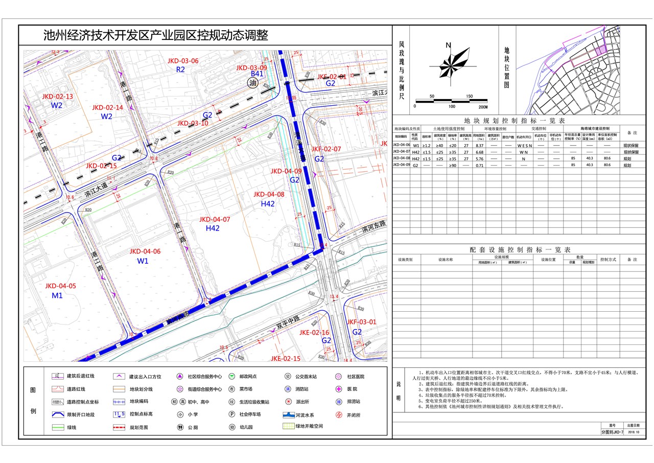 池州市公安监管中心东侧地块市市政基地地块控规图则局部调整方案批前