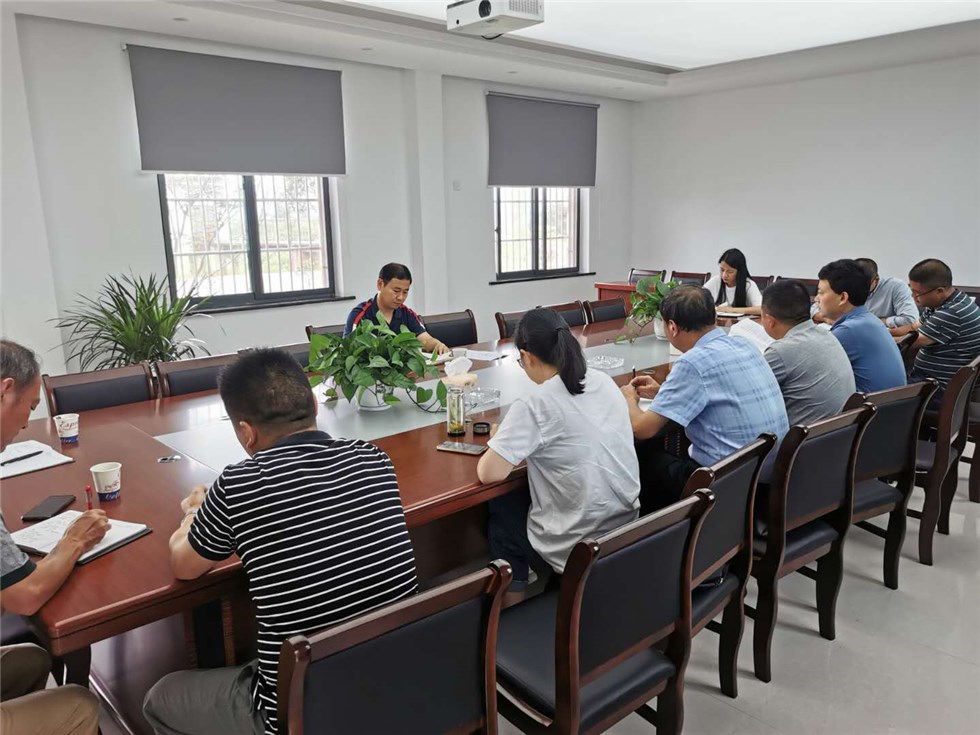 汤新异主持召开第二次童埠圩防汛工作调度会