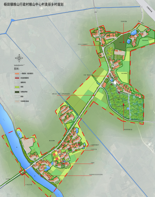 杨田镇缑山村行政村缑山中心村美丽乡村规划图