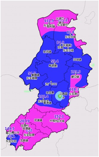 东至乡镇区域地图图片