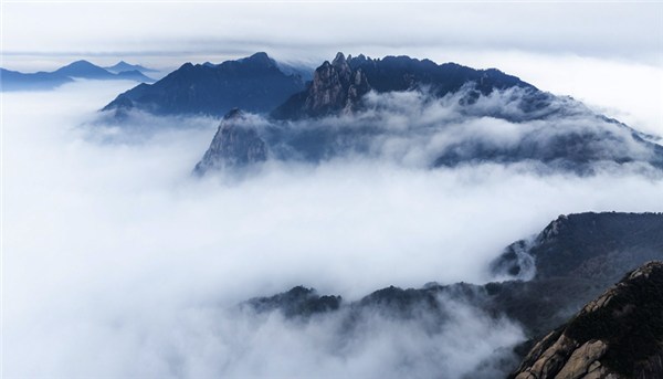 雾锁山头山锁雾图片图片