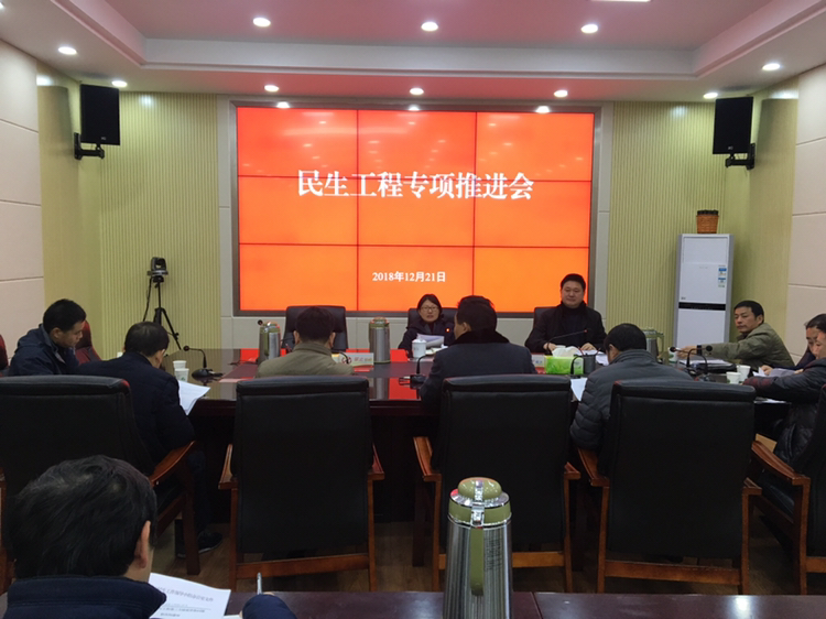石臺縣縣長調度民生工程市級第三方績效評價問題整改工作